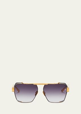 Premier Titanium Aviator Sunglasses