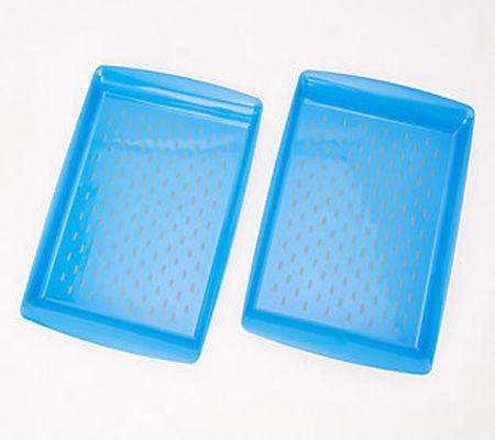 Prepology Set of 2 Non-Slip Serving Trays