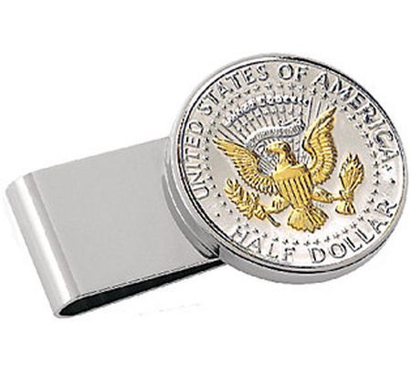 Presidential Seal Half-Dollar Stainless Steel M oney Clip