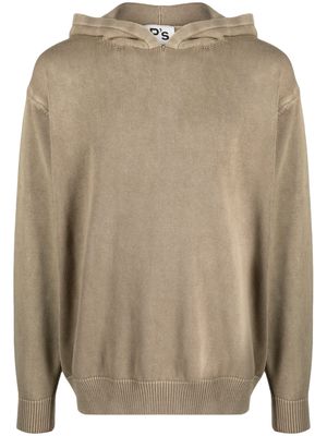 PRESIDENT'S knitted cotton hoodie - Neutrals