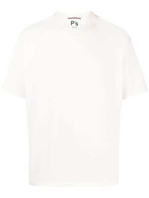 PRESIDENT'S short-sleeve cotton T-shirt - Neutrals