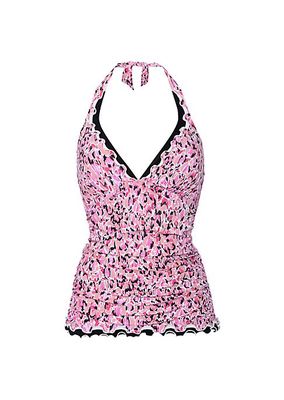 Pretty Wild Halter Tankini Top