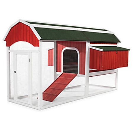 Prevue Pet Products Large Red Barn Chicken Coop