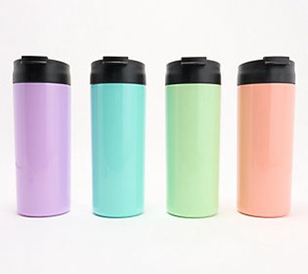 Primula Set of 4 Stainless Steel Insulated Slim Tumblers