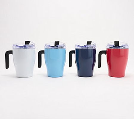 Primula Set of 4 Stainless Steel Insulated Tall Mugs