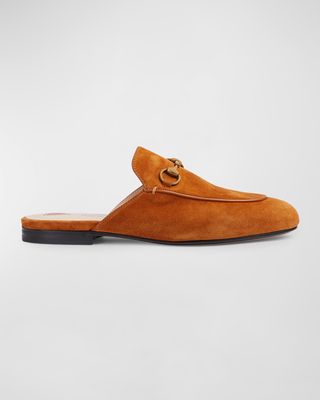 Princetown Suede Loafer Mules