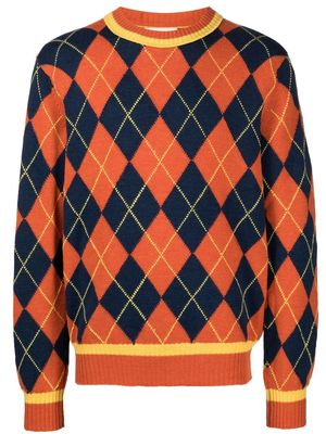Pringle of Scotland argyle knit jumper - Orange