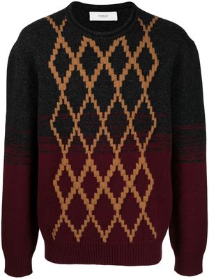 Pringle of Scotland argyle-pattern wool jumper - Green