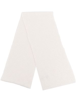 Pringle of Scotland cashmere waffle-knit scarf - White