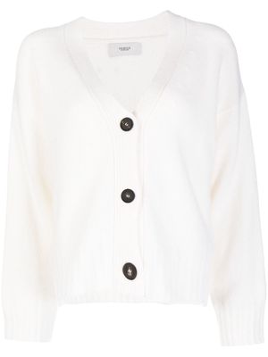 Pringle of Scotland cropped button-up cardigan - White
