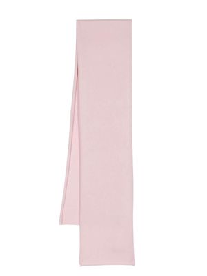 Pringle of Scotland fine-ribbed cashmere scarf - Pink