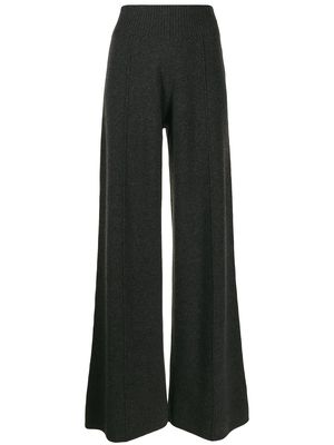 Pringle of Scotland flared knit trousers - Grey