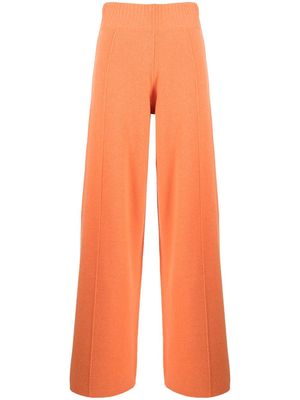 Pringle of Scotland high-waisted knitted trousers - Orange