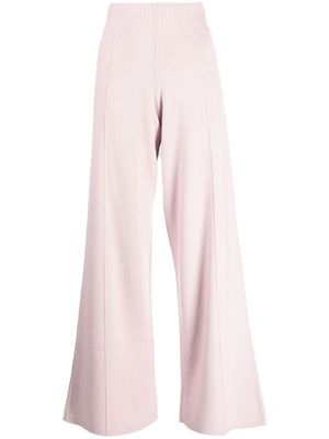 Pringle of Scotland high-waisted knitted trousers - Pink