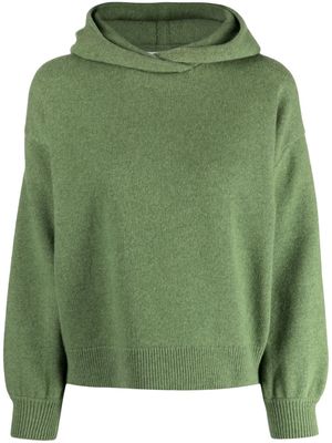 Pringle of Scotland long-sleeve wool-cashmere blend hoodie - Green