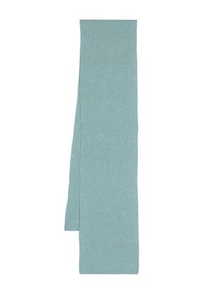 Pringle of Scotland ribbed-knit wool blend scarf - Blue