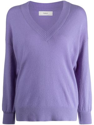 Pringle of Scotland V-neck cashmere jumper - Purple