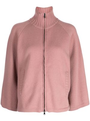 Pringle of Scotland wool-blend zip-up cardigan - Pink