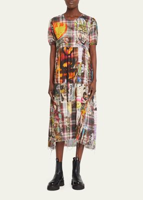 Printed Relaxed Midi Dress
