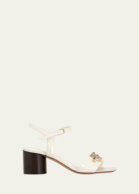 Priscilla Leather Ankle-Strap Sandals