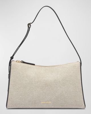 Prism Canvas & Leather Shoulder Bag