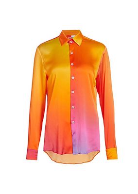 Prism Collection Gradient Silk Shirt