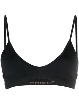 PRISM² Blissful scoop-neck sports bra - Black