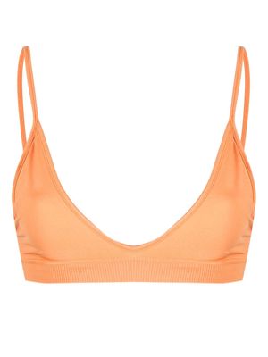 PRISM² Blissful scoop-neck sports bra - Orange