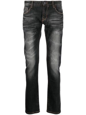 Private Stock distressed-finish skinny jeans - Grey