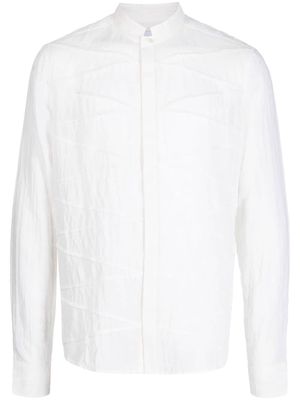 Private Stock Sun Tzu exposed-seam shirt - White