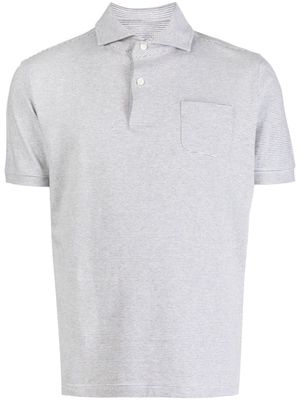 Private Stock The Leopold striped polo shirt - Grey