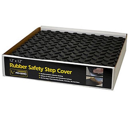 Pro-Series Set of 12 Adhesive Rubber Step Cover s - 12" x 12"