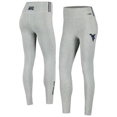 PRO STANDARD Women's Heather Gray West Virginia Mountaineers Classic 3-Hit Jersey Leggings