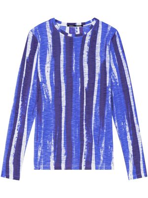 Proenza Schouler abstract-print cotton blouse - Blue