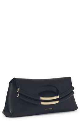 Proenza Schouler Bar Handle Leather Foldover Tote in 001 Black