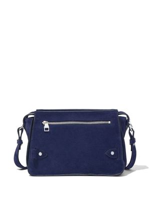 Proenza Schouler Beacon suede saddle bag - Blue