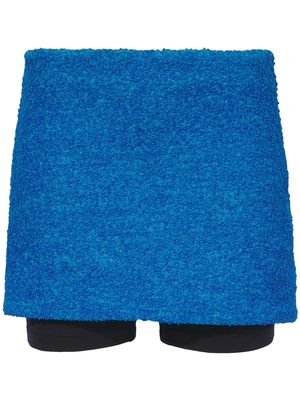 Proenza Schouler bouclé tweed skirt - Blue