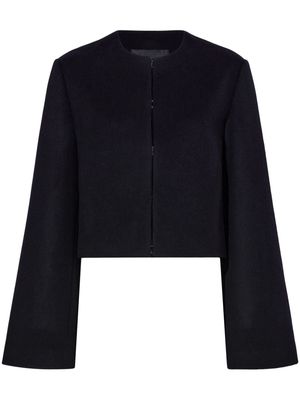 Proenza Schouler Bridget leather-collar cropped jacket - Black