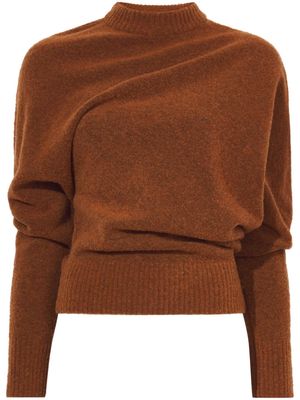 Proenza Schouler brushed-knit slouchy jumper - Brown