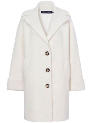 Proenza Schouler brushed single-breasted coat - White