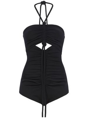 Proenza Schouler compact jersey ruched bodysuit - Black