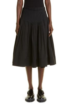 Proenza Schouler Cotton Poplin Wrap Skirt in Black