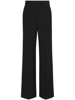 Proenza Schouler crepe pressed-crease tailored trousers - Black