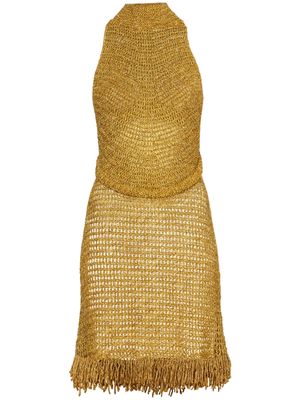 Proenza Schouler crochet mini dress - Yellow