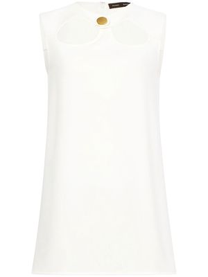 Proenza Schouler cut-out detail sleeveless blouse - White