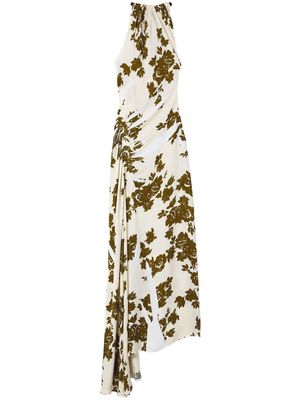 Proenza Schouler floral-print sleeveless gown - White