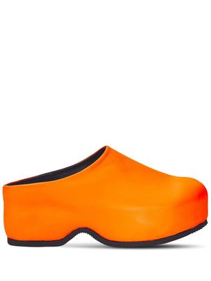Proenza Schouler Forma 35mm leather clogs - Orange