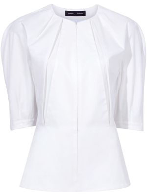 Proenza Schouler Georgia front-zip blouse - White