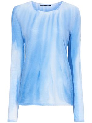 Proenza Schouler Ice Dyed cotton T-shirt - Blue