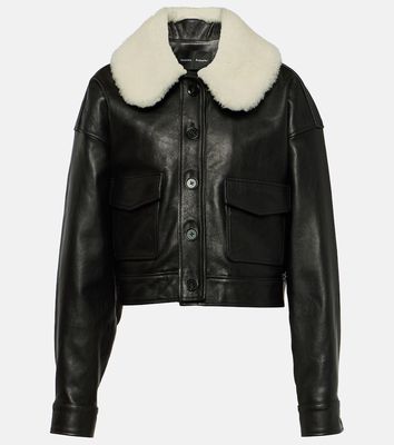 Proenza Schouler Judd shearling-trimmed leather jacket